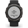 Часы GARMIN FENIX 6X PRO SOLAR TITANIUM CARBON GRAY DLC WITH BLACK BAND 010-02157-21